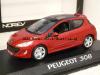 Peugeot 308 2008 3-door red metallic 1:43