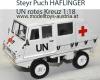 Steyr Puch Haflinger 700 AP clossed UN red Cross white 1:18 Schuco