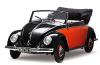 VW Beetle Cabriolet 1200 1949 black / red 1:12