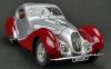 Talbot Lago Coupe T150 C-SS Figoni & Falaschi Teardrop 1937 - 1939 silver / red 1:18 CMC