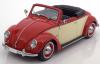 VW Beetle 1200 HEBMÜLLER Cabriolet 1949 - 1953 red / cream 1:18